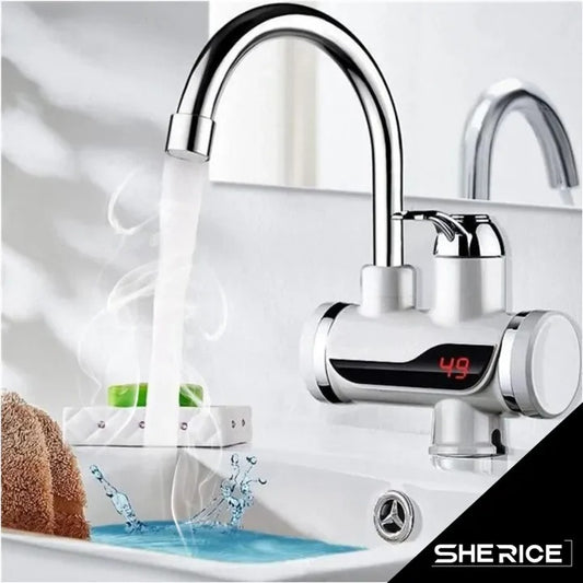 Electric Kitchen Instant Water Heater Tap – Instant Hot Water Faucet | Fast Heating Tankless Faucet
