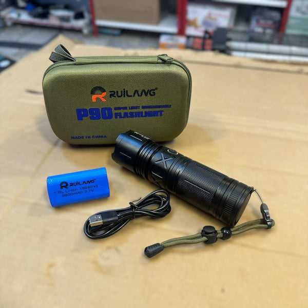 Ruilang P90 Tactical Flashlight Set - Lighting Device Designed For Illumination Purpose And Daily Lighting Routine