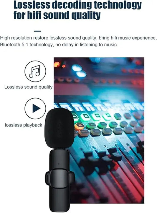 K35 High Quality Wireless Single Microphone For Mobile Phone And Camera