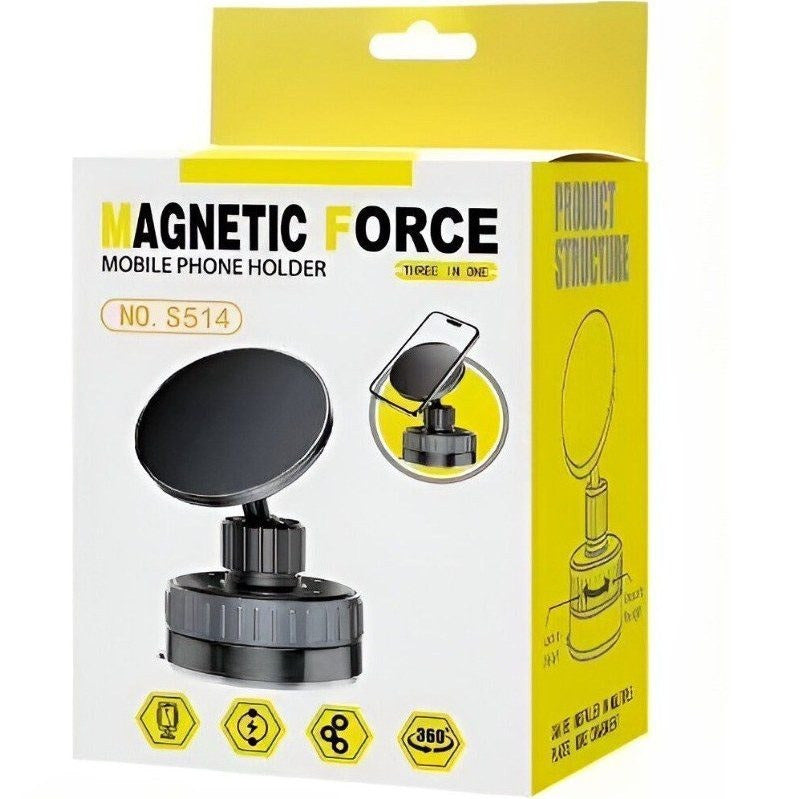 360° Magnetic Car Phone Mount – Adjustable Dashboard Holder