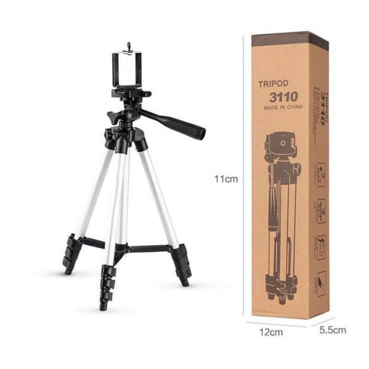 Adjustable Tripod Stand for Mobile & Camera – Universal Phone Clip for Vlogging, Reels, Photography & Video Recording