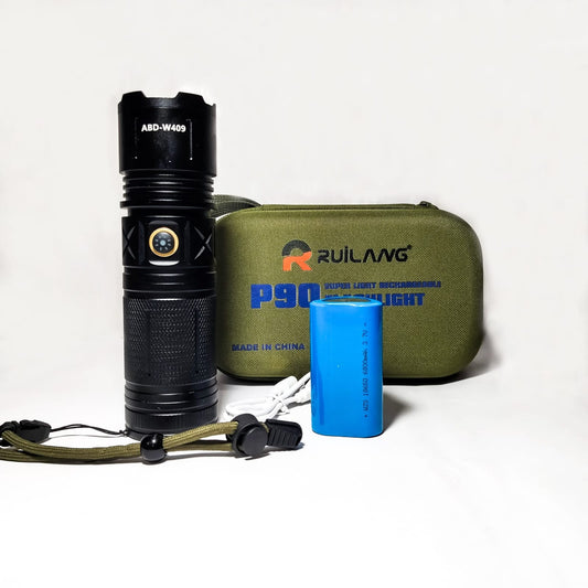 Ruilang P90 Tactical Flashlight Set - Lighting Device Designed For Illumination Purpose And Daily Lighting Routine