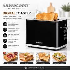 SilverCrest Premium Digital Toaster 900W with LED Display