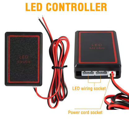 LED Strobe Flashing Light Kit with Wireless 16 modes