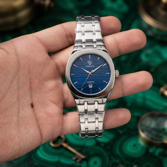 Men’s Stainless Steel Quartz Watch Elegant Durable Timepiece With Stainless Steel Strap And Detailed Dial For Daily And Formal Wear