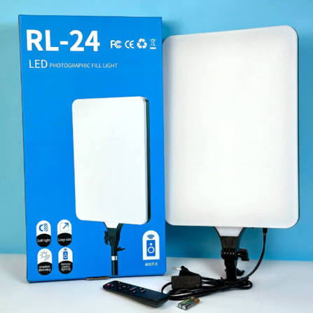 RL-24 LED Photographic Fill Light - Electronics Accessory Designed For Lighting Application (24 inch) - Stand Not Included