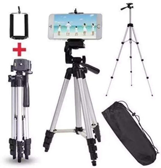 Adjustable Tripod Stand for Mobile & Camera – Universal Phone Clip for Vlogging, Reels, Photography & Video Recording