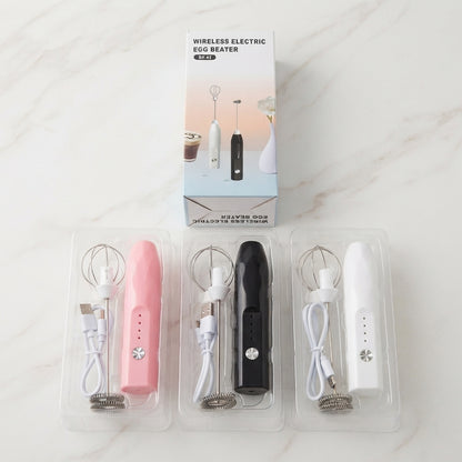 2-in-1 Rechargeable Electric Egg Beater & Coffee Frother